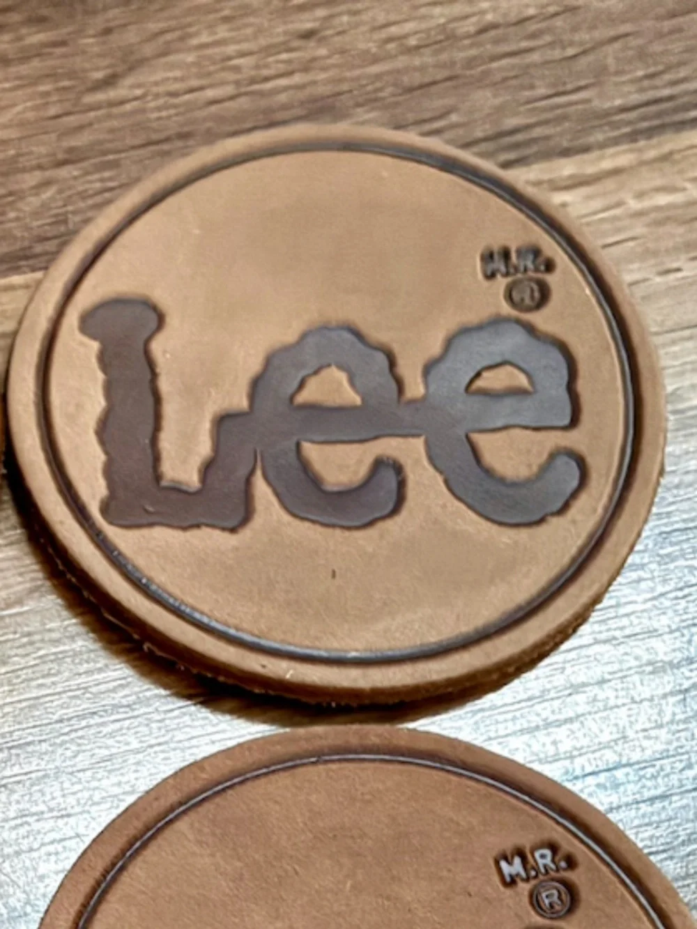 80's Lee Leather Coasters